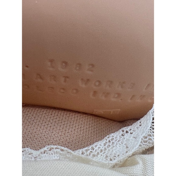 Vintage 1982 Cabbage Patch Doll Xavier Roberts Blue Signature Lace Gown 1983 - Picture 5 of 9